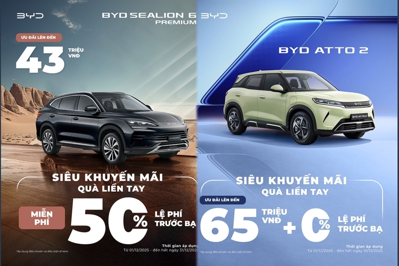 'Rinh xe xịn -  Đón Noel' cùng BYD Việt Nam