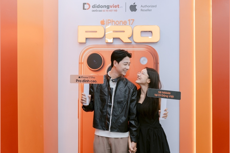 Việt Phương Thoa, Viên Vibi,... trade-in iPhone 17 Pro Max tại Di Động Việt