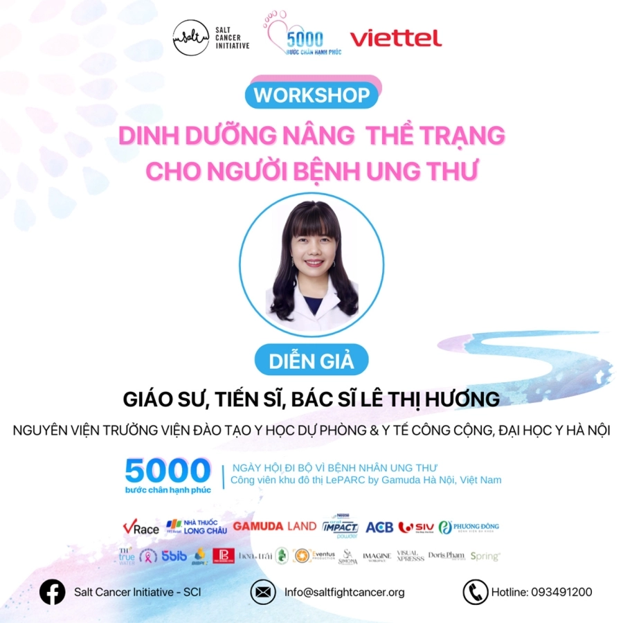 '5000 Bước chân hạnh phúc' vì bệnh nhân ung thư