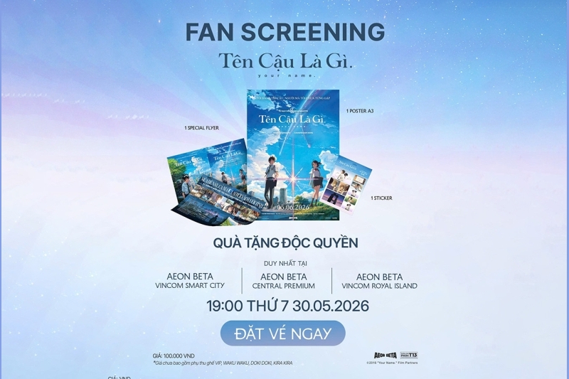 Sự trở lại của huyền thoại anime Your Name (tựa Việt: Tên Cậu Là Gì)