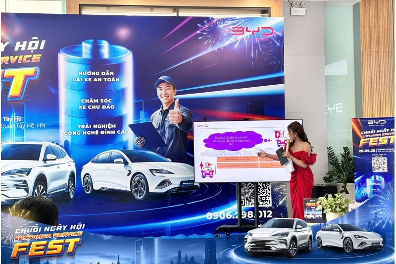 BYD Việt Nam triển khai chuỗi Ngày hội Customer Service Fest trên toàn quốc